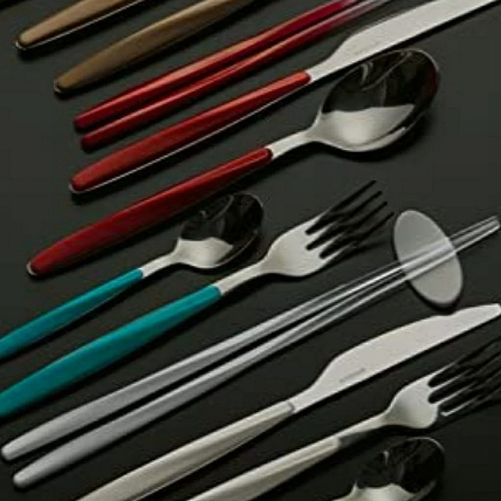 💥BUY 5 GET 3 FREE  Guzzini My Fusion Grace Collection Cutlery 24 Pieces Set